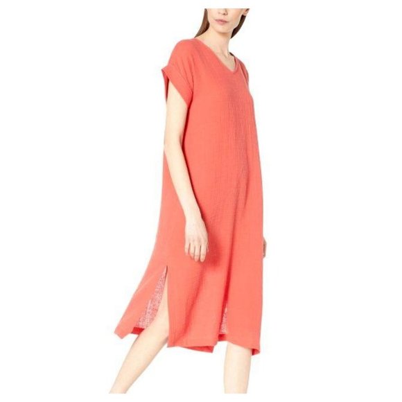eileen fisher gauze dress
